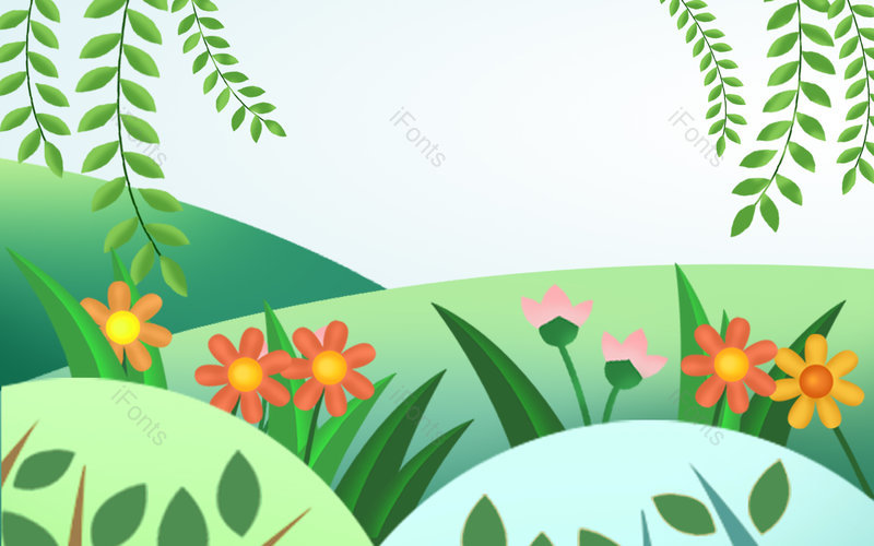 卡通春季绿色植物插画装饰手绘元素,插画/手绘图,插画/手绘图库,插画/手绘图下载,插画/手绘